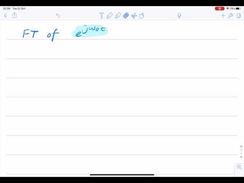 Fourier Transform of complex exponential