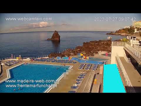 LIVE Lido Bathing Complex HD Webcam – Piscinas do Lido Live Cam Frente MarFunchal Madeira