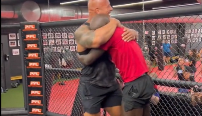 VIDEO | Dwayne Johnson meets with Themba Gorimbo after $7 dollar admission