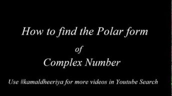 How to Find Polar Form of Complex Number | Short trick | JEE/Main/NDA/BITSAT/EMACET