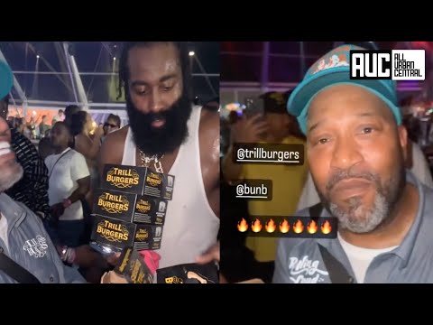 James Harden Steals All Bun B’s Trill Burgers At Rolling Loud