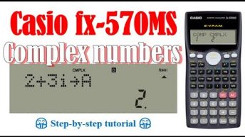 Complex numbers calculations (Casio fx-570MS)