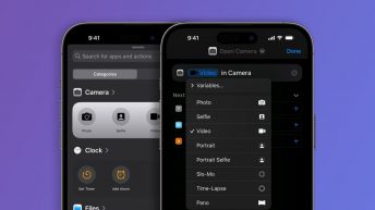 iOS 17 lets users create Shortcuts actions to open specific Camera app modes