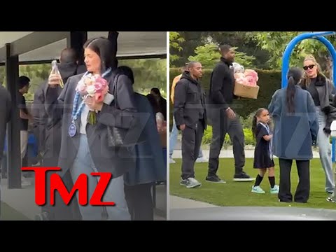 Khloe, Kylie, Tristan, Travis & Blac Chyna Attend Same Pre-K Graduation | TMZ