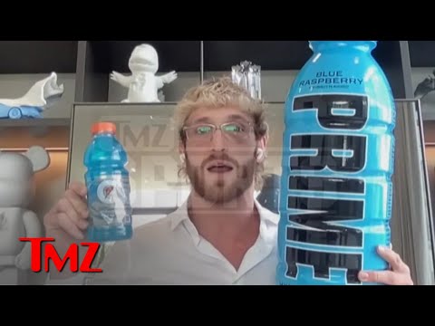 Logan Paul Dunks On Prime Energy Critics | TMZ TV