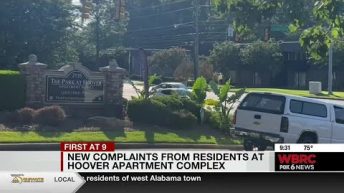 New complaints from residents at Hoover apartment complex