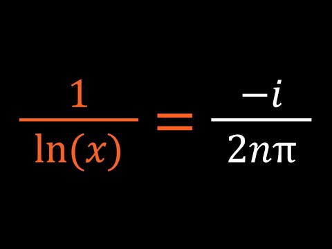 A Complex Log Equation with Natural Log