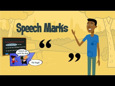 Using Speech Marks | Punctuating Direct Speech | EasyTeaching