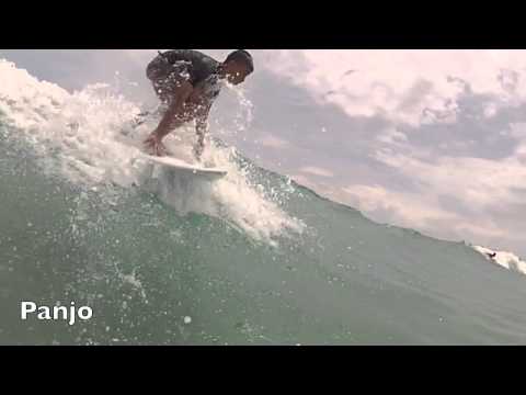 Surfing Kata Beach 2 —-  With the next generation of surfers — Phuket, Thailand.