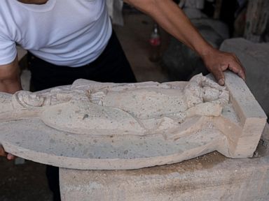 Traditional stone carvers chisel on despite loss of quarries in village swallowed by Mexico City