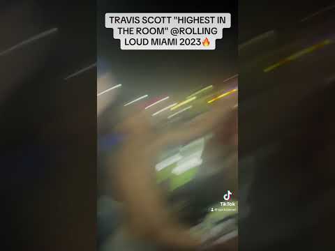 TRAVIS SCOTT “HIGHEST IN THE ROOM” @ ROLLING LOUD MIAMI 2023 #travisscott #shorts  #youtubeshorts