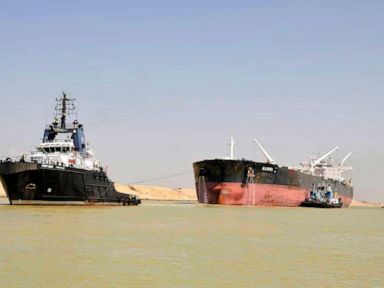 Two tankers collided in Egypt’s Suez Canal, briefly disrupting traffic in the vital waterway