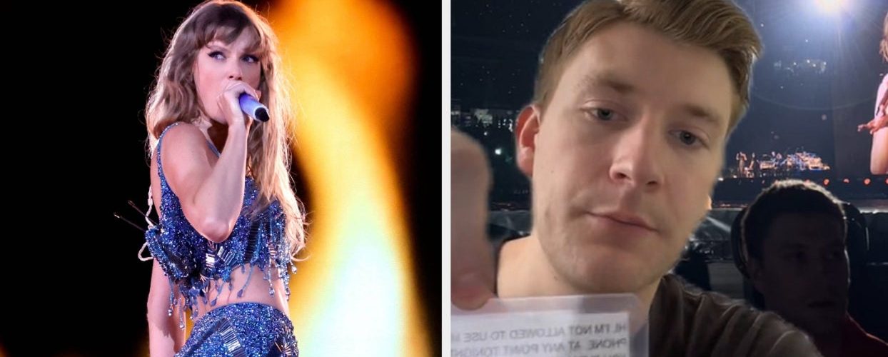 A Taylor Swift Fan That Was Working Security At Her Eras Tour Got Fired For Asking Concertgoers To Send Across Any Photos They Have Of Him With Taylor