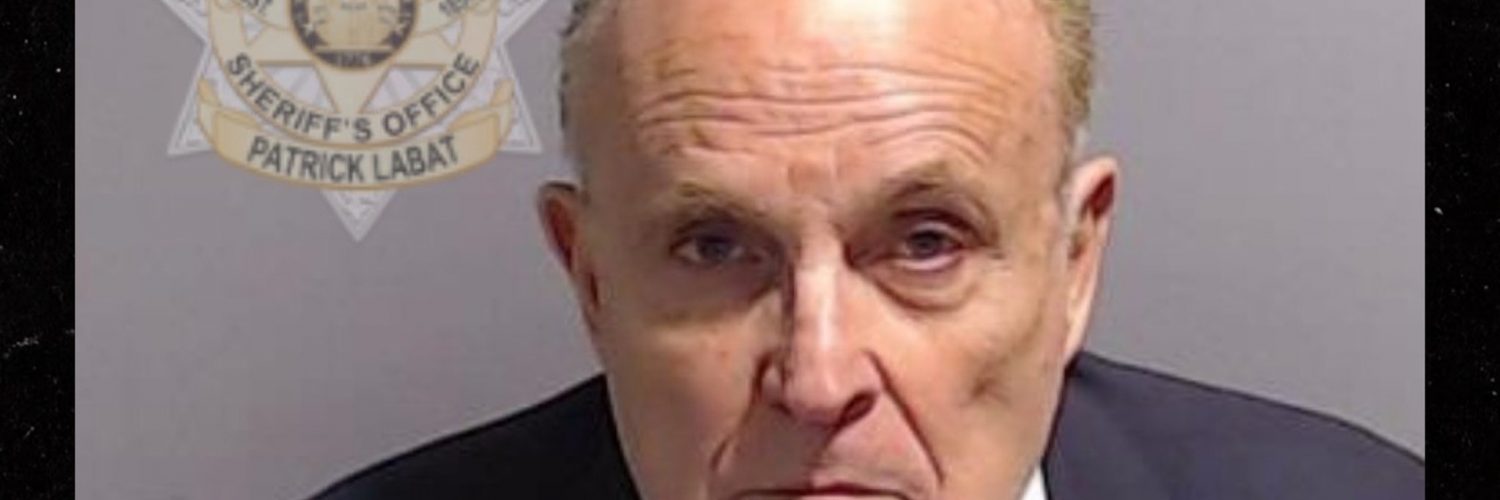 Rudy Giuliani Mug Shot Released After Surrender In Trump’s Georgia RICO Case