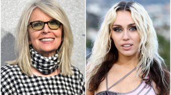 Diane Keaton Gives Miley Cyrus Her Flowers, Posts Video Tribute to New Single