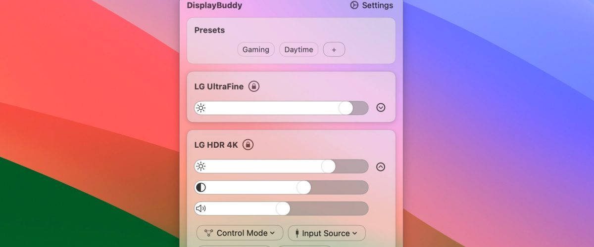 DisplayBuddy for Mac gets major update with new interface and presets