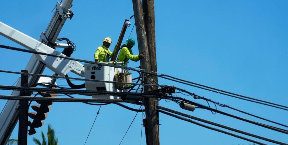 Electrical wire, poles in need of replacement on Maui were little match for winds