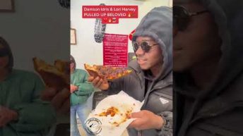 LORI HARVEY And DAMSON IDRIS Tasty NYC Lunch Date 😋 🍕 #shorts #shortsfeed #LoriHarvey #damsonidris