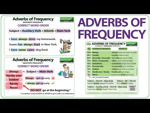 Adverbs of Frequency in English – Meaning, Word Order and Examples