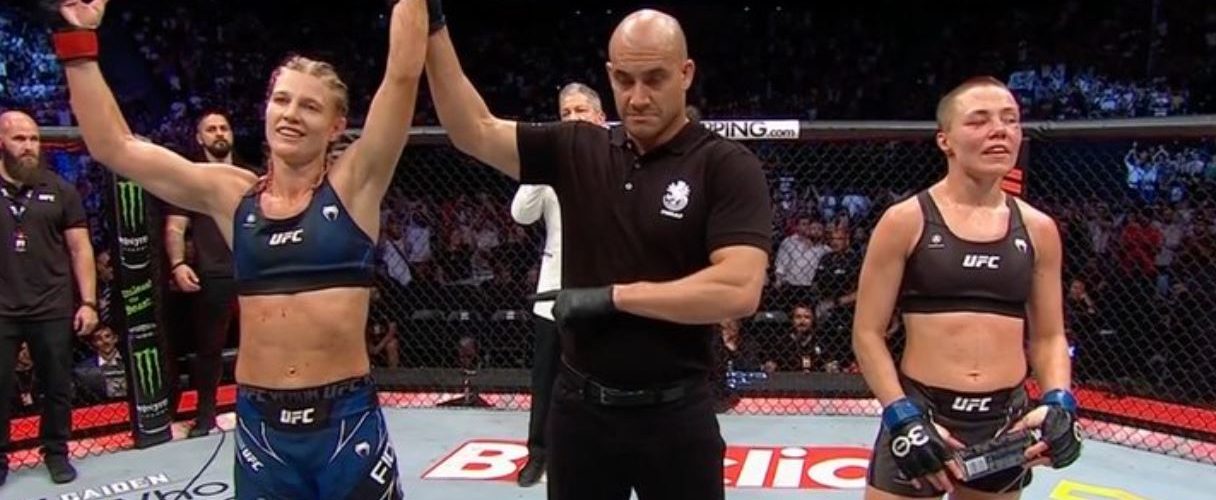 Pros react after Manon Fiorot defeats Rose Namajunas at UFC Paris