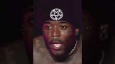 Lil Uzi vert performing at rolling loud with satanic ￼symbol #short #youtubevideo #viralshort #trend