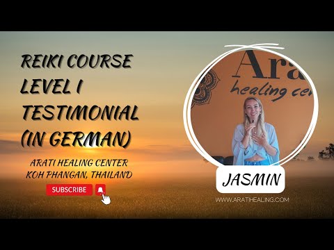 REIKI THAILAND, Arati healing center Koh Phangan Reiki Course level I testimonial in German