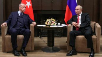 Turkey’s president meets Russia’s Putin, aims to revive the Ukraine grain export deal