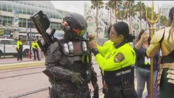 San Diego Police officers urge attendees to be vigilant at Comic-Con