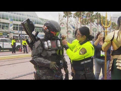 San Diego Police officers urge attendees to be vigilant at Comic-Con