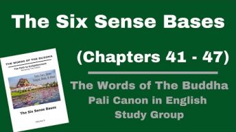 (Pali Canon Study Group) The Six Sense Bases – Volume 9 – (Chapter 41-47)