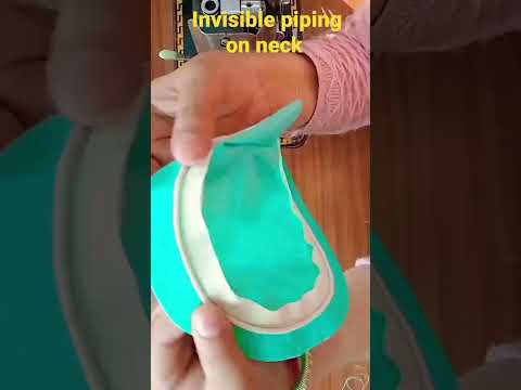 गोल गला invisible piping-7 #invisible #shortsfeed #poojanarwal #viral #ytshorts #stitching #trending