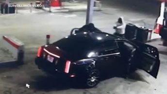 Surveillance video shows violent carjacking attempt at Chicago gas station