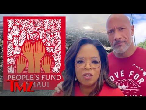 Oprah and Dwayne “The Rock” Johnson Launch Maui Wildfire Relief Fund | TMZ Live