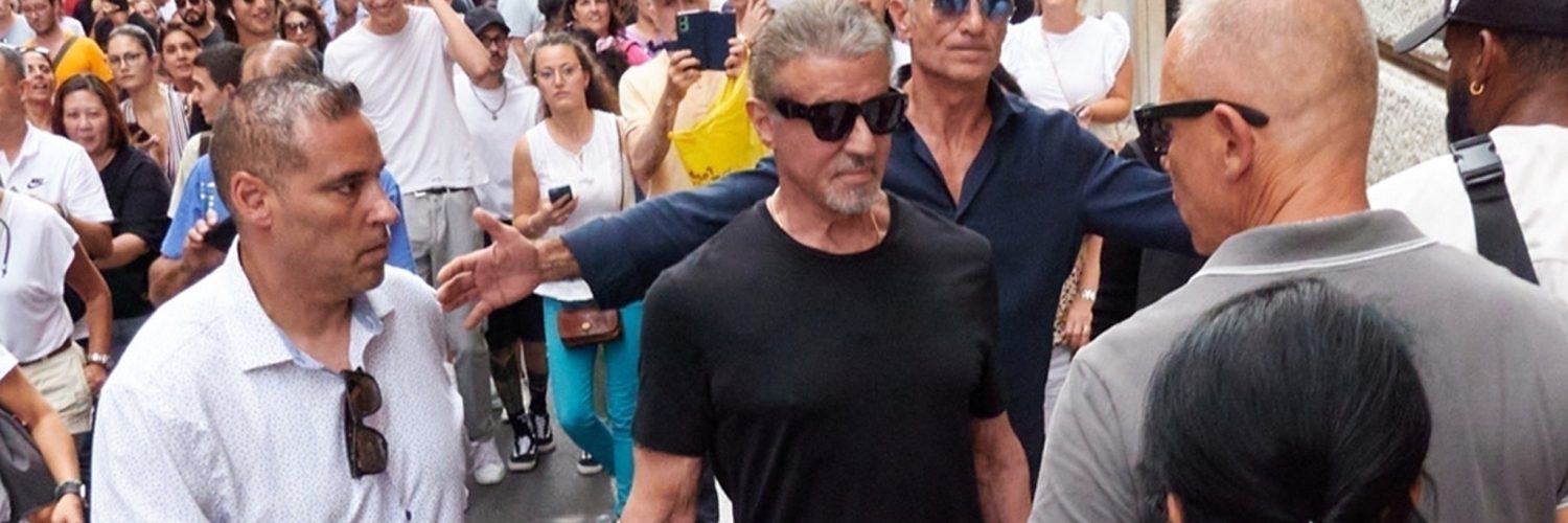 Sylvester Stallone Hit With Massive Swarm Of Fans While Out In Rome