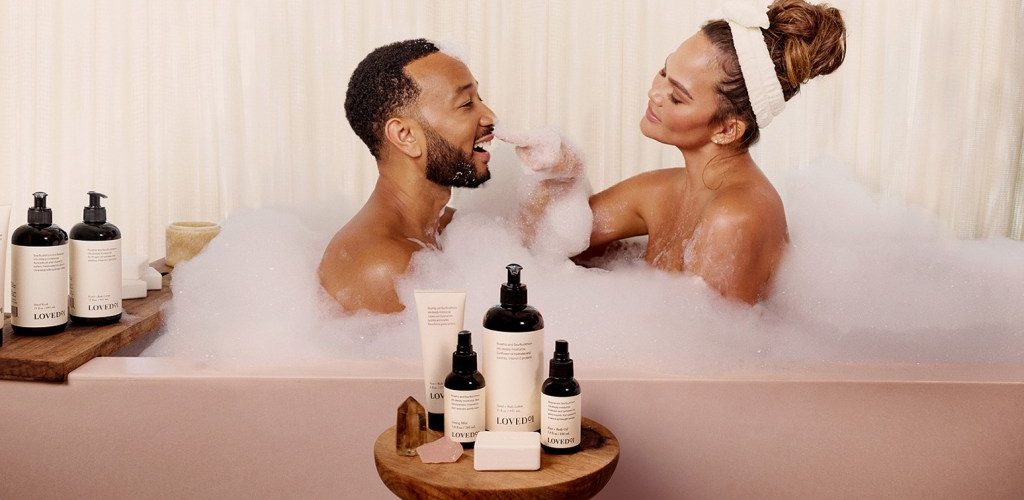 John Legend & Chrissy Teigen Star in Sudsy New Campaign for His Loved01 Skincare Brand