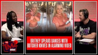 Britney Spears Dances With Butcher Knives In New Alarming Video | The TMZ Podcast