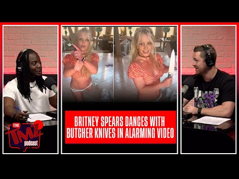 Britney Spears Dances With Butcher Knives In New Alarming Video | The TMZ Podcast