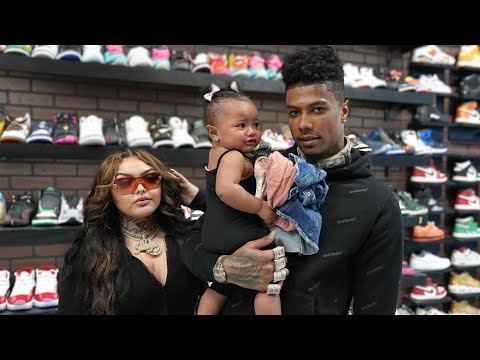 Blueface Takes Baby Mama Shopping For Sneakers At COOLKICKS