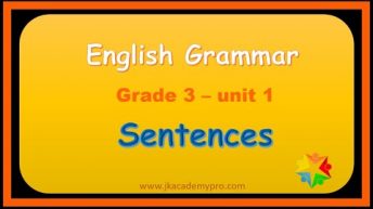 Sentences, Grade 3 | What is a Sentence, grade 3