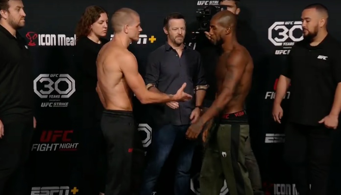 WATCH | Bobby Green denies Grant Dawson handshake in heated faceoff ahead of UFC Vegas 80