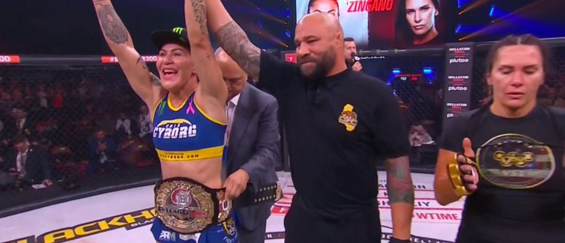 MMA community reacts after Cris Cyborg stops Cat Zingano at Bellator 300