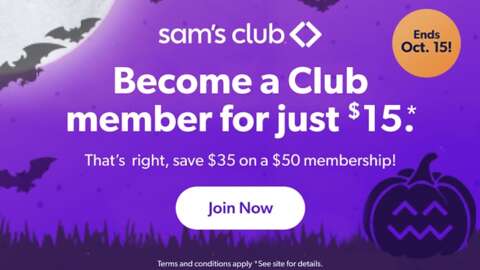 Sam’s Club 1-Year Membership Is Only $15 For A Limited Time