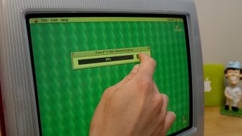 Video shows an iMac G3 that was modified with a touchscreen back in 1999