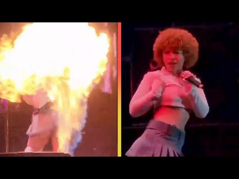 Ice Spice Narrowly Avoids FIRE Accident on Stage