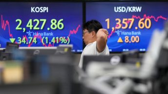 Stock market today: Asian shares follow Wall Street lower, and Japan reports September exports rose