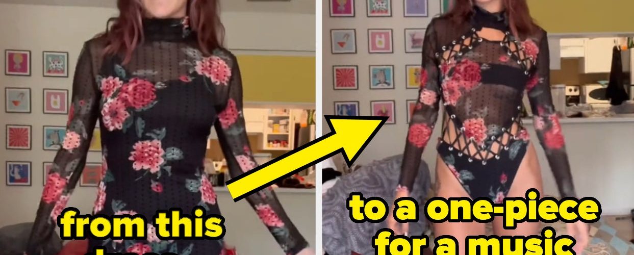 This TikToker Transforms Clothes She Thrifts Into Gorgeous Outfits, And You Absolutely Need To See Her Designs