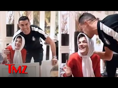 Cristiano Ronaldo Reportedly Facing ’99 Lashes’ For Hugging Iranian Painter | TMZ TV