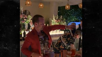 ‘Breaking Bad’ Stars Bryan Cranston & Aaron Paul Bartend Drake’s 37th Bday Party