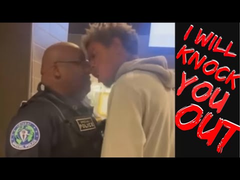 Rent-a-Cop gets his BUTT handed to him for trying to Intimidate the Wrong man at McDonalds!!!