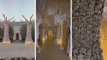 Kim Kardashian Gives Tour of Intricate Halloween Decorations at Home